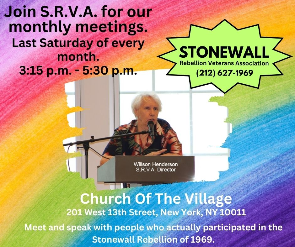 STONEWALL Veterans' Association * Current & Upcoming Events