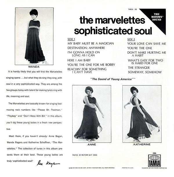 Sophisticated Soul Marvelettes
